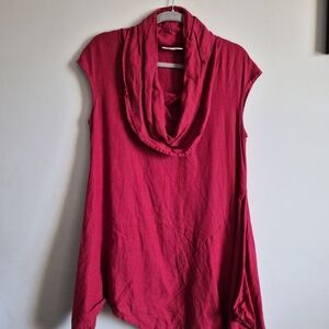 Bryn Walker Fuchsia Cowl Neck Tunic